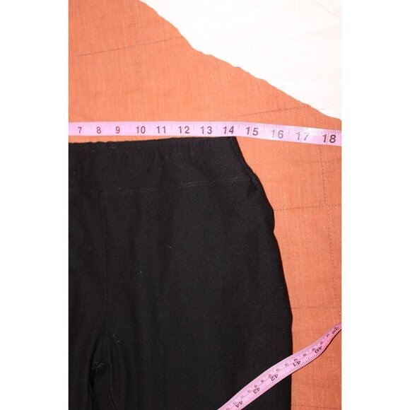 Eileen Fisher Womens Black Stretch Pull On Pants Medium - Picture 7 of 9